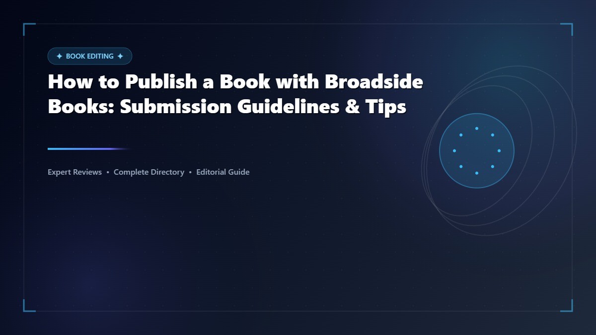 How to Publish a Book with Broadside Books: Submission Guidelines & Tips
